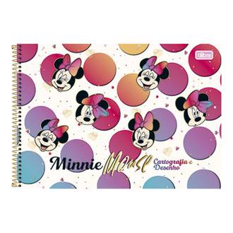 CADERNO DESENHO CAPA DURA 80FLS - ESPIRAL - MINNIIE - UN - TILIBRA