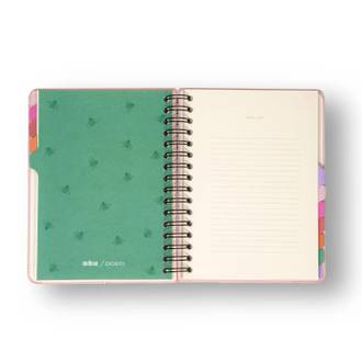 PLANNER PERMANENTE ESPIRAL A5 / MELISSA PINK BLOOMY - UN - CICERO