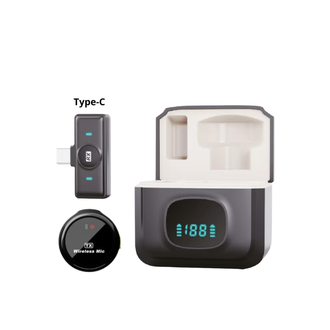 MICROFONE LAPELA USB-C S/FIO - XC-ML-13 - PRETO - UN - X-CELL