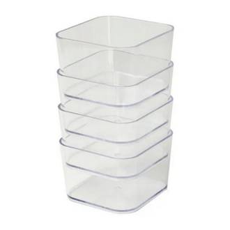 PORTA OBJETOS PEQUENO C/4 3019 - CRISTAL - UN - DELLO