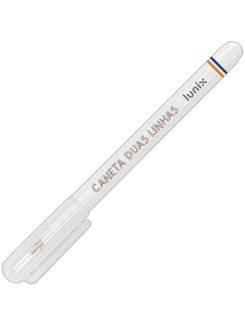 CANETA DUAS LINHAS LUNIX SORTIDOS - UN - TILIBRA