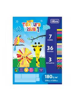 BLOCO TEXTURA VISUAL 1 36FL - 180G - 7 CORES - UN - TILIBRA