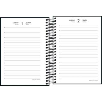 AGENDA ESPIRAL SPICE PRETO M3 - DIARIA - 391026 - PCT 4 - TILIBRA