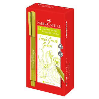 CANETA FINE PEN 0,4MM - COLORS - VERDE - CX 12 - FABER
