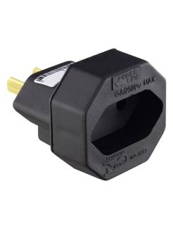 ADAPTADOR TOMADA PADRAO ANTIGO 4316 - PRETO - UN - FORCE LINE