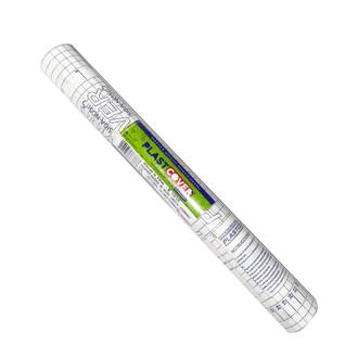 FILME AUTOADESIVO 45CMX10M 50 MICRAS - E1010 - TRANSPARENTE - UN - PLASTCOVER