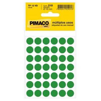 ETIQUETAS P/IDENTIFICACAO  - TP-12VD - UN - PIMACO
