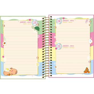 AGENDA ESPIRAL CAPYCLUB M3 - DIARIA - 393843 - PCT 4 - TILIBRA