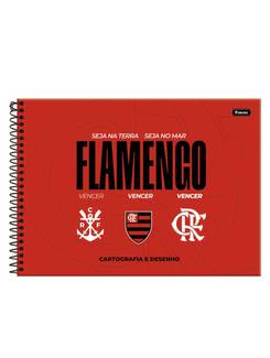 CADERNO DESENHO CAPA DURA 80FLS - ESPIRAL - 3393070 - FLAMENGO - UN - FORONI