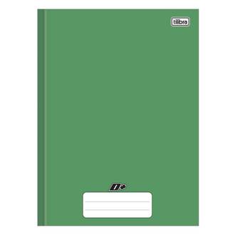 CADERNO BROCHURAO CAPA DURA 96FLS - D+ - VERDE - PCT 5 - TILIBRA
