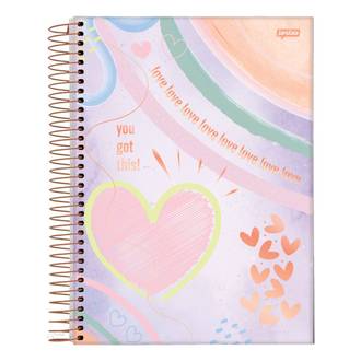 CADERNO UNIV CAPA DURA 1X1 80FLS - LA CREME - UN - JANDAIA