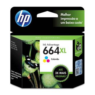 CARTUCHO DE TINTA 664XL COLORI F6V30AB - UN - HP
