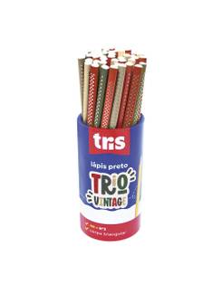 LAPIS PRETO GRAFITE TRIO VINTAGE - 904751 - CX 48 - TRIS