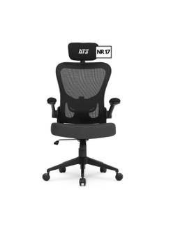 CADEIRA ESCRITORIO GIRATORIA VITA HEADREST - 14230-0 - CINZA ESCURO - UN - DT3