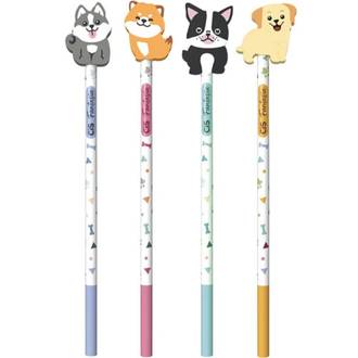 LAPIS PRETO HB FANTASIA PETS C/BORRACHA - 489108 - UN - CIS