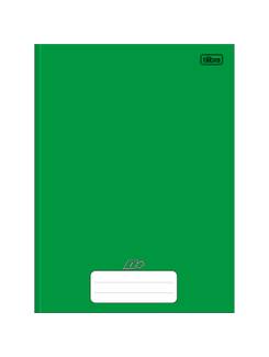 CADERNO BROCHURAO CAPA DURA 96FLS - D+ - VERDE - UN - TILIBRA