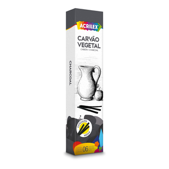 CARVAO VEGETAL MEDIO 0520 - PRETO - PCT 6 - ACRILEX