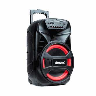CAIXA DE SOM BT 480W PORTATIL - ACA 480 - PRETO - UN - AMVOX