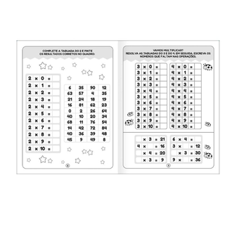 CARTILHA ATIVI DE MATEMATICA TABUADA  - 16FLS - 355127 - PCT 5 - TILIBRA