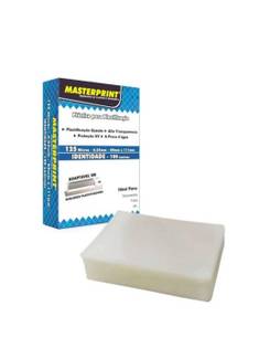 PLASTICO PARA PLASTIFICACAO RG C/100 - 329010004 - 80X111 - UN - MASTERPRINT