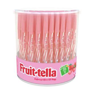 CANETA ESFER. FRUIT-TELLA 0,7MM - AZUL - PCT 100 - COMPACTOR
