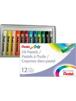 GIZ PASTEL OLEO 12 CORES - PHN-12 - UN - PENTEL