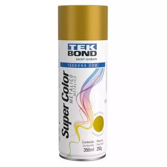 TINTA SPRAY METALICO USO GERAL 350ML - DOURADO - UN - TEKBOND