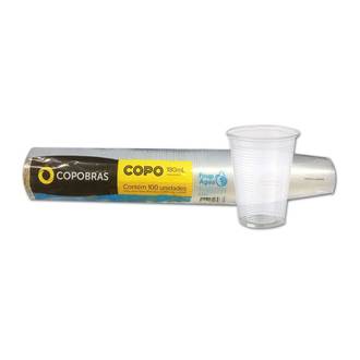 COPO DESCARTAVEL C/100 PP - CFT - 180ML - TRANSPARENTE - UN - COPOBRAS