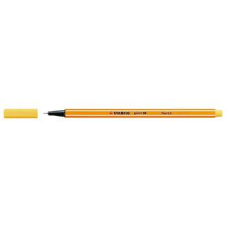 CANETA MICROLINE 0,4MM - AMARELO - CX 12 - COMPACTOR