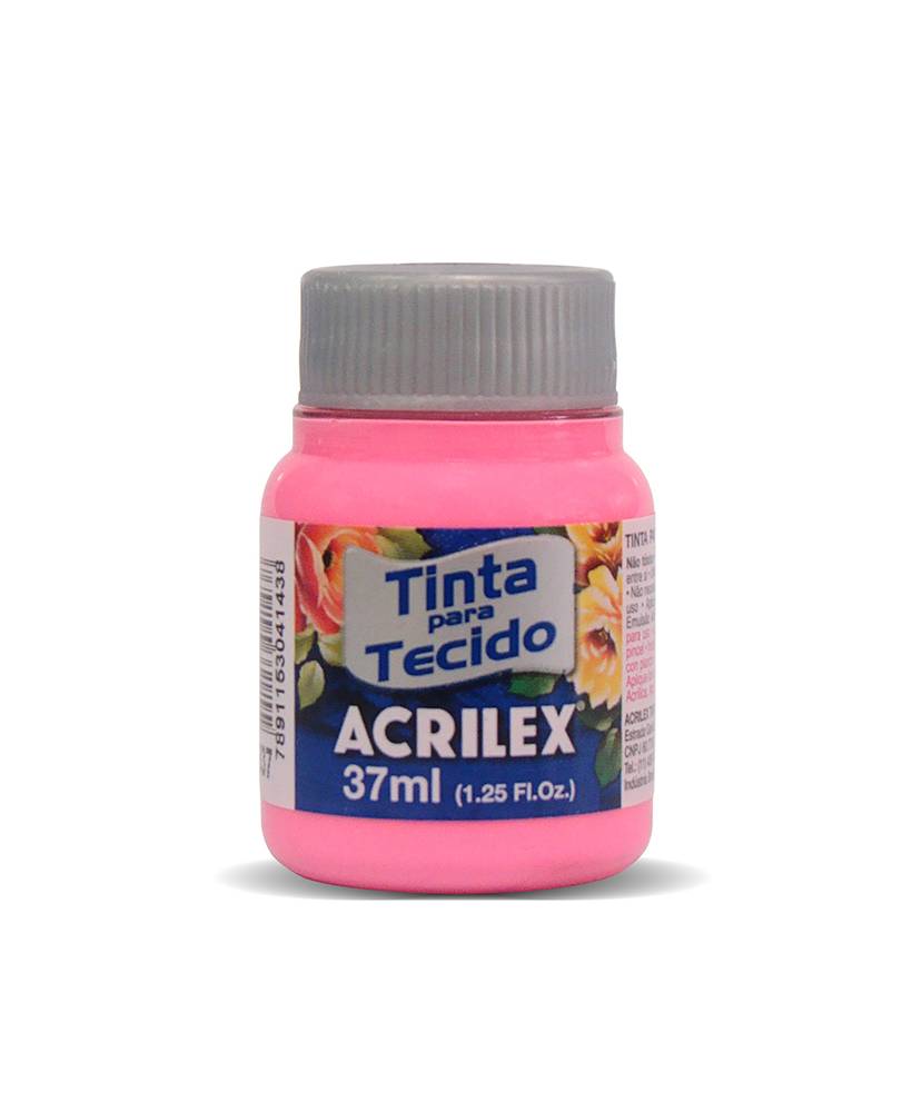 TINTA TECIDO FOSCA 37ML 04140 - ROSA - CX 12 - ACRILEX