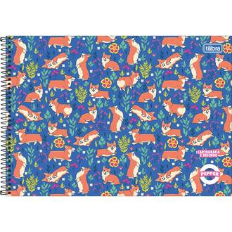 CADERNO DESENHO CAPA DURA 80FLS - ESPIRAL - PEPPER - UN - TILIBRA