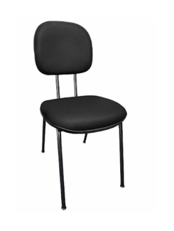 CADEIRA ESCRITORIO FIXA SECRETARIA PALITO S/BRAÇO - PRETO - UN - AMERICANFER