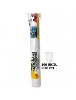 COPO DESCARTAVEL C/100 PS - CF - 80ML - BRANCO - UN - COPOBRAS