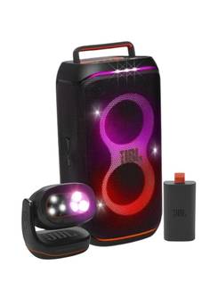 CAIXA DE SOM CLUB120 (0618) + BATERIA 200 + PARTYLIGTH BEAM - PRETO - UN - JBL