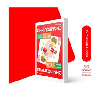 PAPEL CHAMEQUINHO 180G 50FLS - A3 - UN - CHAMEX