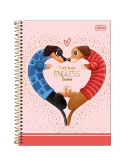 CADERNO UNIV CAPA DURA 10X1 160FLS - 397709 - BROWNIE - UN - TILIBRA