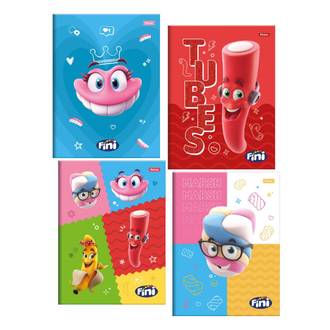 CADERNO BROCHURAO CAPA DURA 80FLS - 4070320 - FINI - UN - FORONI