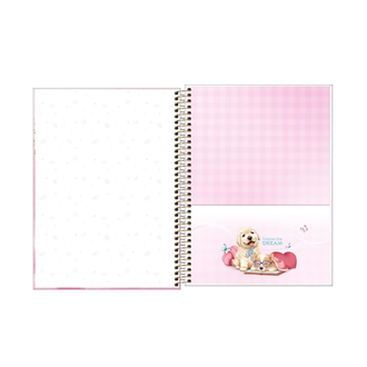 CADERNO UNIV CAPA DURA 1X1 80FLS - 308536 - JOLIE - PCT 4 - TILIBRA