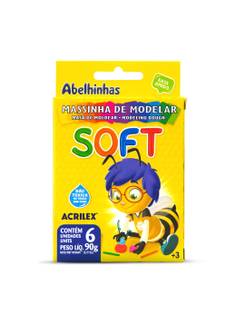 MASSA P/MODELAR SOFT 90G C/6 CORES - 07316 - PCT 12 - ACRILEX