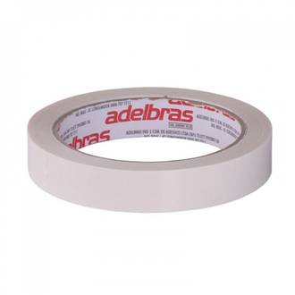 FITA DUPLA FACE DE PAPEL 18X30 - 410 - BRANCA - UN - ADELBRAS