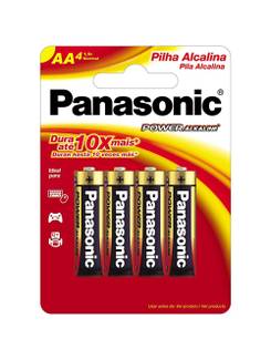 PILHA ALCALINA PEQUENA AA C/4 - LR6XAB/B4 - UN - PANASONIC