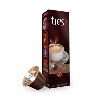 CAPSULA 3 CORACOES 9G - CAFE COM LEITE - UN - 3 CORACOES