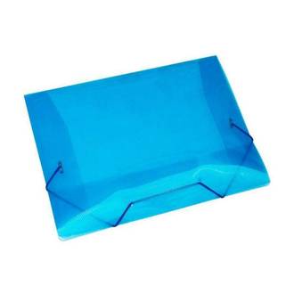 PASTA ELASTICO PLASTICA 1/2 MINI-1020 - AZUL - UN - ACP