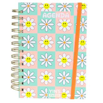 AGENDA ESPIRAL DAISIES XADREZ PERMANENTE - 192FLS - YP7518 - UN - YINS