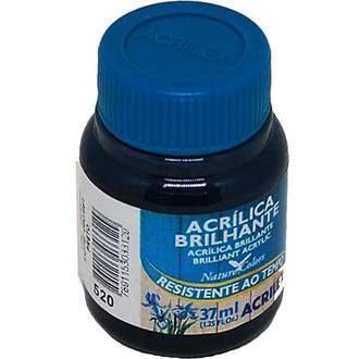TINTA ACRILICA BRILHANTE 37ML 03340 - PRETO - UN - ACRILEX