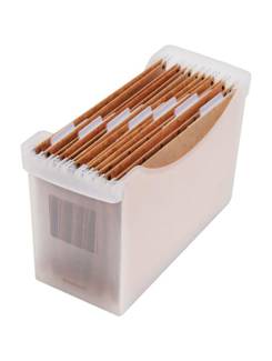 CAIXA ARQUIVO LARGO SEM TAMPA - OR70500 - CRISTAL - UN - ORDENE