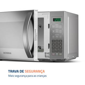 MICRO-ONDAS 21 LTS 220V MO-01-21-E - CINZA/ESPELHADO - UN - MONDIAL