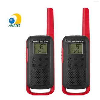 RADIO COMUNICADOR ALCANCE 32KM - T210BR - PRETO/VERMELHO - UN - MOTOROLA