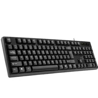 TECLADO C/FIO USB OFFICE EASY - PRETO - UN - MAXPRINT