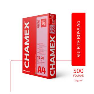 PAPEL CHAMEX COLOR 75G 500FLS - ROSA - UN - CHAMEX